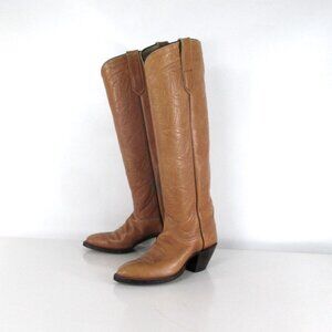 Vintage Tony Lama Knee High Buckaroo Cowboy Boots 6